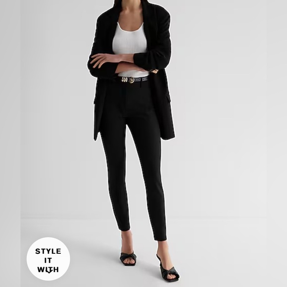 Express Editor Mid-Rise Skinny Pant Size 12 - Picture 3 of 10